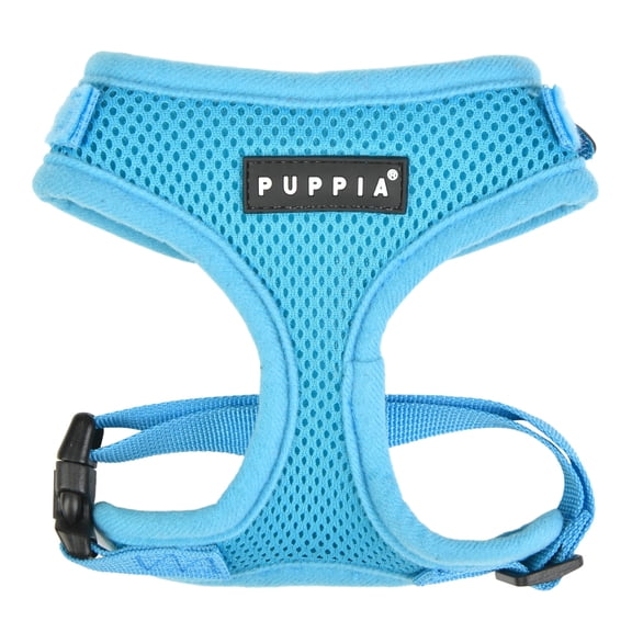 Puppia Superior Soft Dog Harness with Adjustable Neck, Sky Blue, Medium