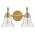 thumbnail image 3 of 85562LCB Lark Vera - 20W 2 LED Bath Vanity-9.75 Inches Tall and 15 Inches Wide-Lacquered Brass Finish, 3 of 9