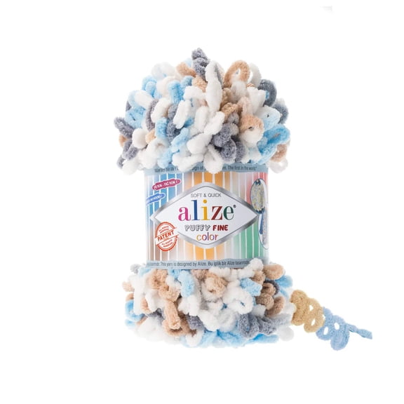 Alize Puffy Fine Color Finger Knitting Yarn