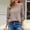 Brown, variant on CLOISE Womens Tops Fall Cute Striped Shirts Scoop Neck 3/4 Sleeve Blouses Oversized Colorblock Basic Tees Flowy Clothes White XL