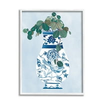 Stupell Industries Green Vine Plant Ornate Blue Bird Vase, 24 x 30, Design by Melissa WangÂ 