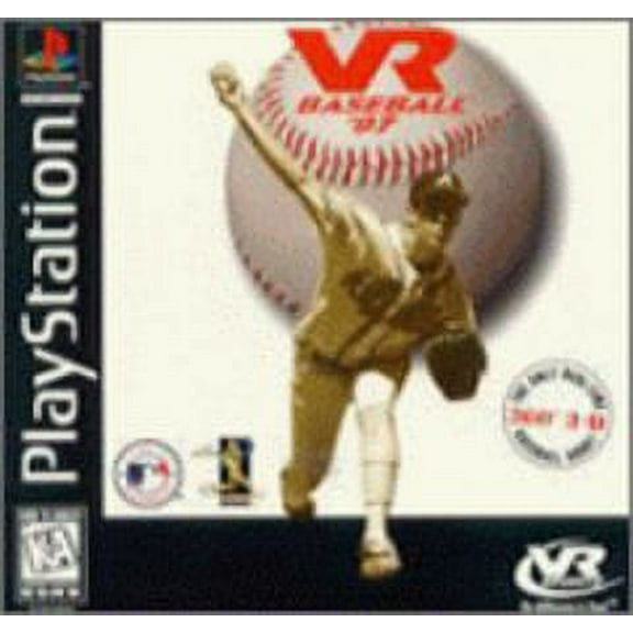 VR Baseball 97 - Playstation PS1 (Game with Case and Artwork)
