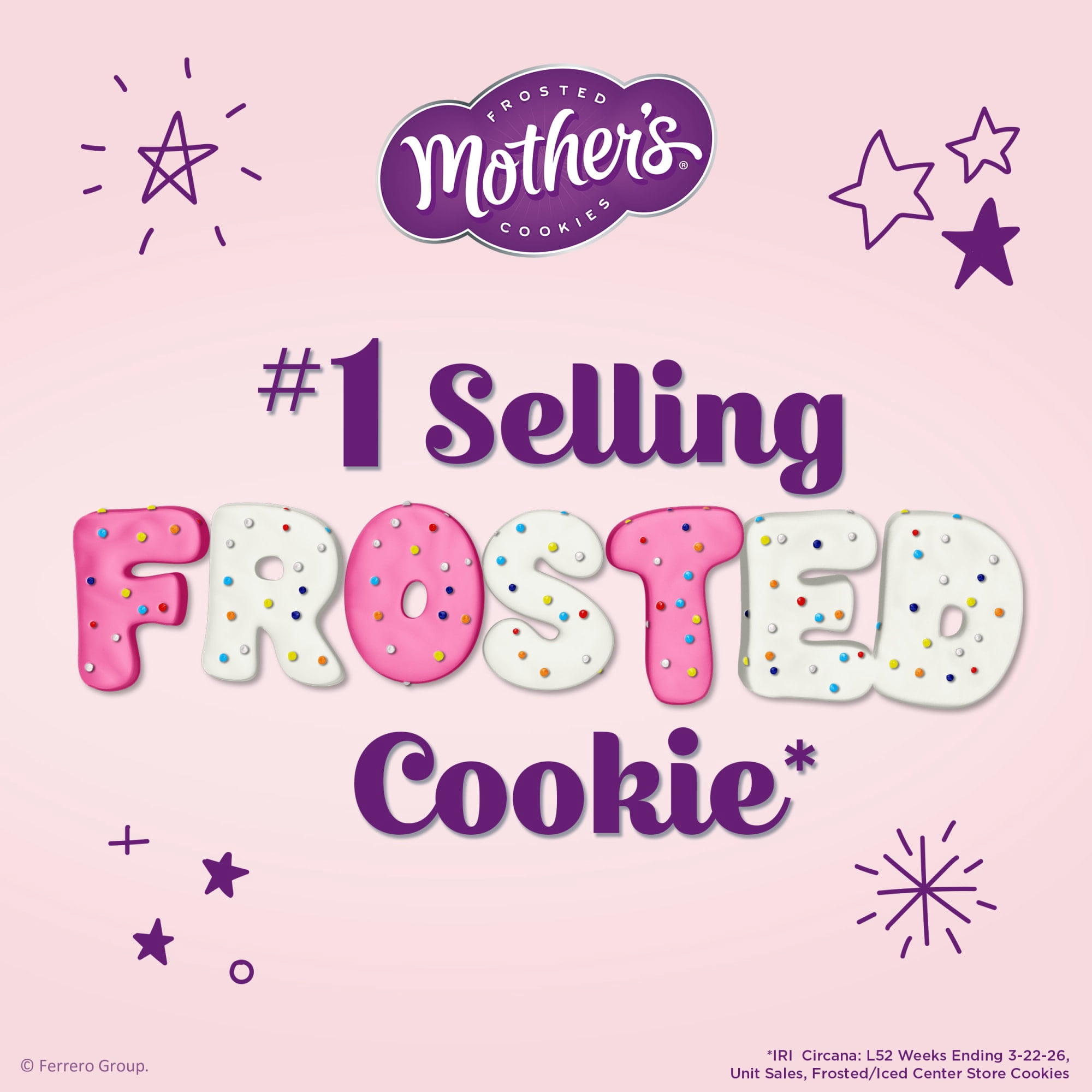 (3 pack) Mother's Original Circus Animal , Frosted Animal Cookies with Rainbow Sprinkles, Resealable Bag, 9 oz