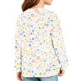 thumbnail image 5 of Abcomgle Long Sleeve T Shirts for Girls 10-12 Crewneck Winter Shirts for Girls Trendy Basic Top for Girls Cute Floral Print Girls Blouses with Pocket, 5 of 5