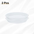 thumbnail image 3 of Uxcell 2 piezas de platillo de plástico para plantas de 7" bandeja redonda para maceta, blanco perla, 3 of 7