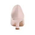 thumbnail image 4 of Journee Womens Celica Slip On Kitten Heel Pointed Toe Pumps, Widths Available, 4 of 10