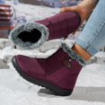 thumbnail image 5 of Insulated Winter Boots for Women with - Outdoor Footwear Zipper Closure Low Heel Cold Weather Trekking Shoes, 5 of 9