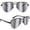 Silver, variant on Polarized Aviator Sunglasses Men Women Retro Vintage Pilot Sun Glasses UV400 Protection - Pink