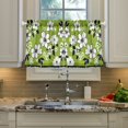 thumbnail image 2 of Yayeee Kitchen Curtains Tier Pair Light Filtering 27"x24" Rod Pocket Short Cafe Window Panel, Retro Floral, 2 of 7
