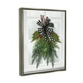 thumbnail image 3 of Stupell Industries Hanging Holly Botanicals Mistletoe Seasonal Winter Flowers Graphic Art Luster Gray Floating Framed Canvas Print Wall Art, Design by House Fenway, 3 of 6