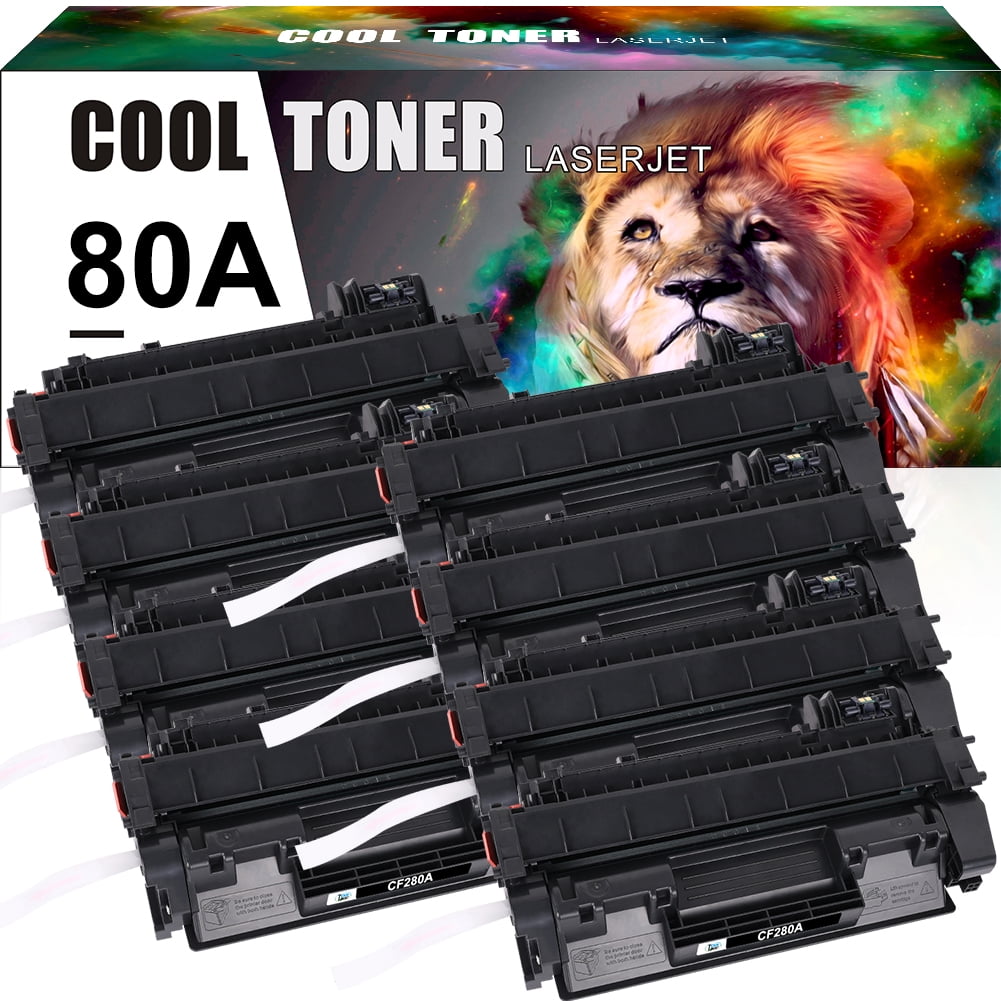 Black Compatible Pro 400 M401n M401dn / MFP M425dn M425dw Printer Toner Cartridge Replacement for HP CF280A 80A Laser Printer Toner Cartridge 8-Pack High Yield 