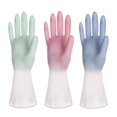 thumbnail image 1 of 3 pares L guantes de limpieza de Gel de sílice de aire guantes de limpieza para lavavajillas guantes de goma esponja Herramientas de limpieza, 1 of 5