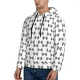 thumbnail image 3 of Naloa Signal Icon Men's Casual Hooded Collar Drawstring Hoodies Pullover Sweatshirts Casual Long Sleeve Shirts-4X-Large, 3 of 7