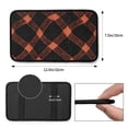 thumbnail image 2 of Car Handrails Box Pad 12.6 X 7.5 In Waterproof Non-Slip Wear-Resisting Durable Breathable Strong Tensile And Tensile Stretch Argyle Plaid Darksalmon_3, 2 of 7