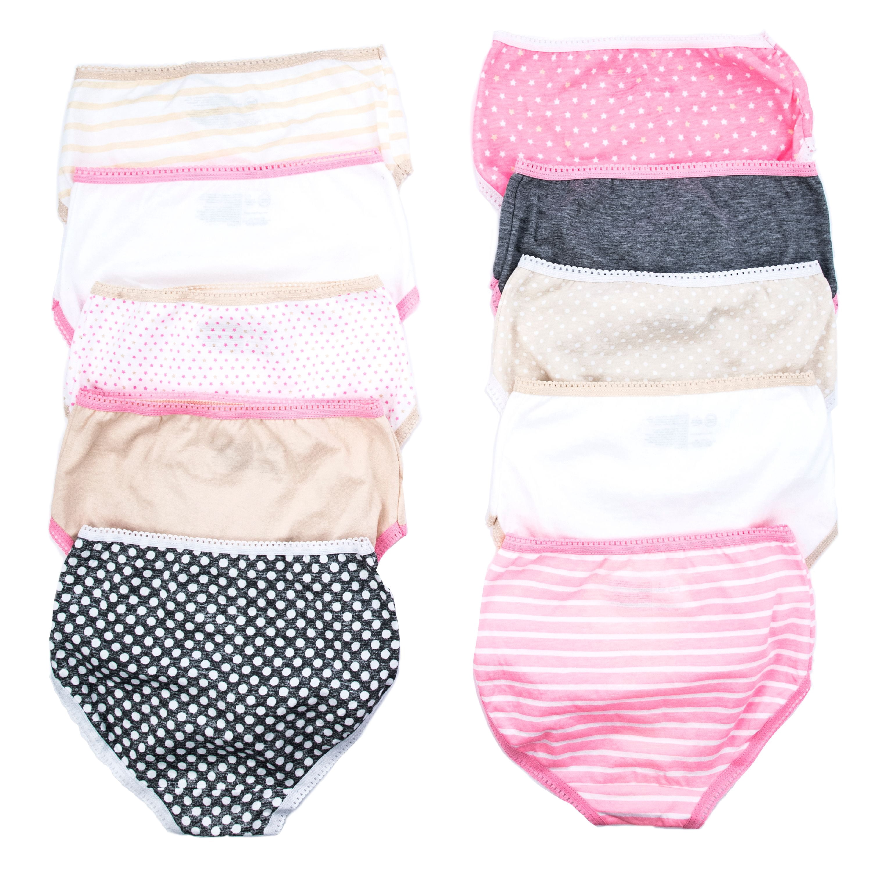Wonder Nation Girls Hipster Underwear 10-Pack, Sizes 4-18