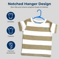 thumbnail image 3 of 20 Pcs. Non-Slip Plastic Kids Hangers - Durable and Space-Saving Closet Organizers for Infants, Toddlers, and Kids' Clothing (Blue), 3 of 6