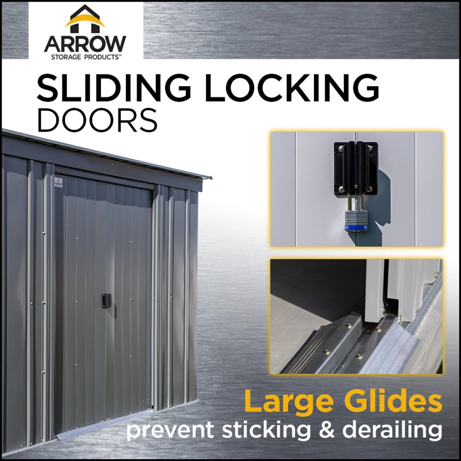 Arrow 6 x 4 x 6 ft Grey Shed