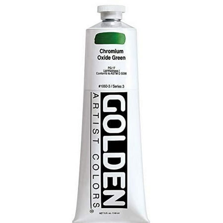 UPC: 0738797106031 | Golden Heavy Body Artist Acrylics – Chromium Oxide Green  5 oz