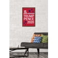 thumbnail image 2 of Trends International Vote - Trump/Pence 2020 Wall Poster 16.5" x 24.25" x .75" Mahogany Framed Version, 2 of 5
