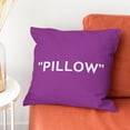 thumbnail image 6 of Hypebeast Room Decor,Off Purple Inspired Pillow Quotation Decorative Set of 2 Throw Pillow Cover,Sneakerhead Decor,Square Cushion Case for Home Sofa Couch Decoration 18"×18", 6 of 6