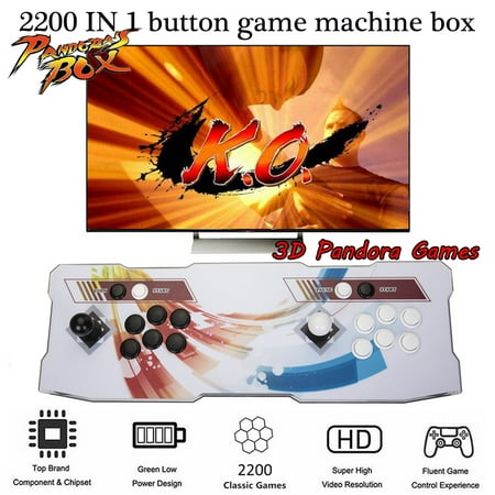 NK 3D Pandora Arcade Game Console 2200 IN 1 HD Retro Games Multiplayer Home Players Joystick Arcade (Best 4 Player Retro Games)