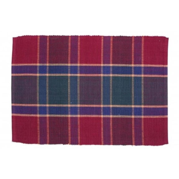 Mr. MJs Trading AG-01264S-4 19 in. Ribbed Placemats, Festive Jewel - Set of 4