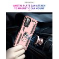 thumbnail image 5 of Hotpom Samsung Galaxy A03s Case with Screen Protector, Military-Grade Shockproof Cover with 360° Rotating Kickstand - Rose Gold, 5 of 7