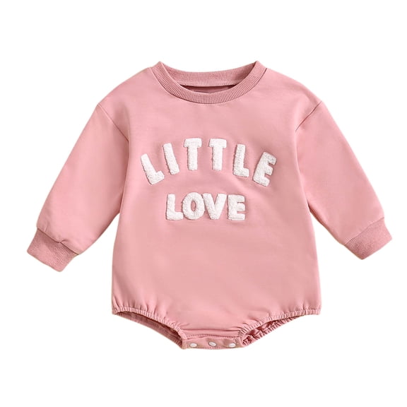 Newborn Baby Boy Fall Outfit Romper Long Sleeve Jumpsuit Bodysuit Newborn Cute Onesie Bodysuit Infant Soft One Piece Pajamas Boy Girl Home Clothes