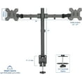 thumbnail image 2 of VIVO Dual LCD LED Monitor Desk Mount Stand Heavy Duty Fully Adjustable, Fits 2 Screens up to 27", 2 of 5
