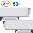 thumbnail image 2 of Set of 2 - 53 feet 53 ft 53' Trailer Length Vinyl Decal Sticker - Many Colors & Sizes - Trailer Sign Semi-Trailer Length Number Truck Safety Markings for Dry Van and Reefer Trailers (15" x 8", Blue), 2 of 8