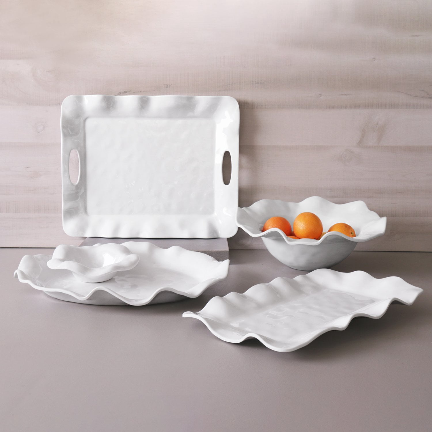 Beatriz Ball VIDA Havana Cereal Bowl Set of 4  7" White  Melamine