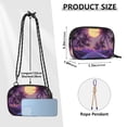 thumbnail image 4 of FORMRS Mini Crossbody Bag for Women Adjustable Shoulder Rope Travel Casual Phone Purse, Night Purple Road, 4 of 7