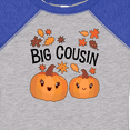 thumbnail image 4 of Inktastic Big Cousin Pumpkins with Fall Leaves Boys or Girls Baby Bodysuit, 4 of 5