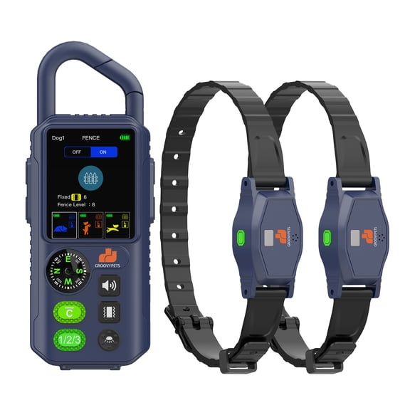 2-Dog Wireless Fence System with Remote Training Collar, 1100 Yard Range, Waterproof E-Collar  for Medium Large Dogs