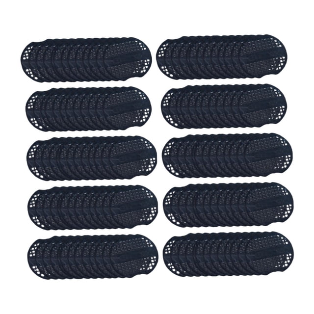 100 piezas Garden grapas Buffer de plástico Buffer de plástico resistente negro multifuncional 2 malla
