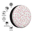 thumbnail image 4 of Fotbe Floral Funda de Llanta de Repuesto con Estampado, Engrosada, Ajuste Universal para Jeep, Remolque, RV, SUV, Camión-17 inch, 4 of 6