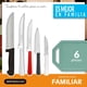 thumbnail image 2 of Set de Cuchillos de Acero Inoxidable Simonaggio 6 pzas Familiar, 2 of 4
