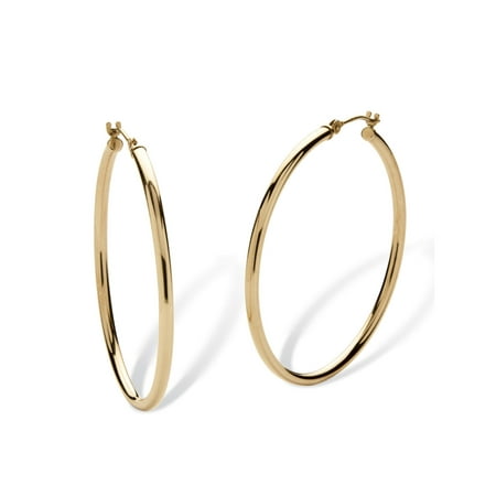 Palm Beach Jewelry 10k Yellow Gold Hoop Earrings 1 2 10k Yellow Gold Hoop Earrings 1 2