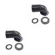 thumbnail image 3 of Wosthever Black Dive With Freedom Accesorio de buceo ligero para mangueras corrugadas Manguera BCD de buceo Codo de tubo BC negro Negro Codo de tubería BC 2Conjunto, 3 of 6