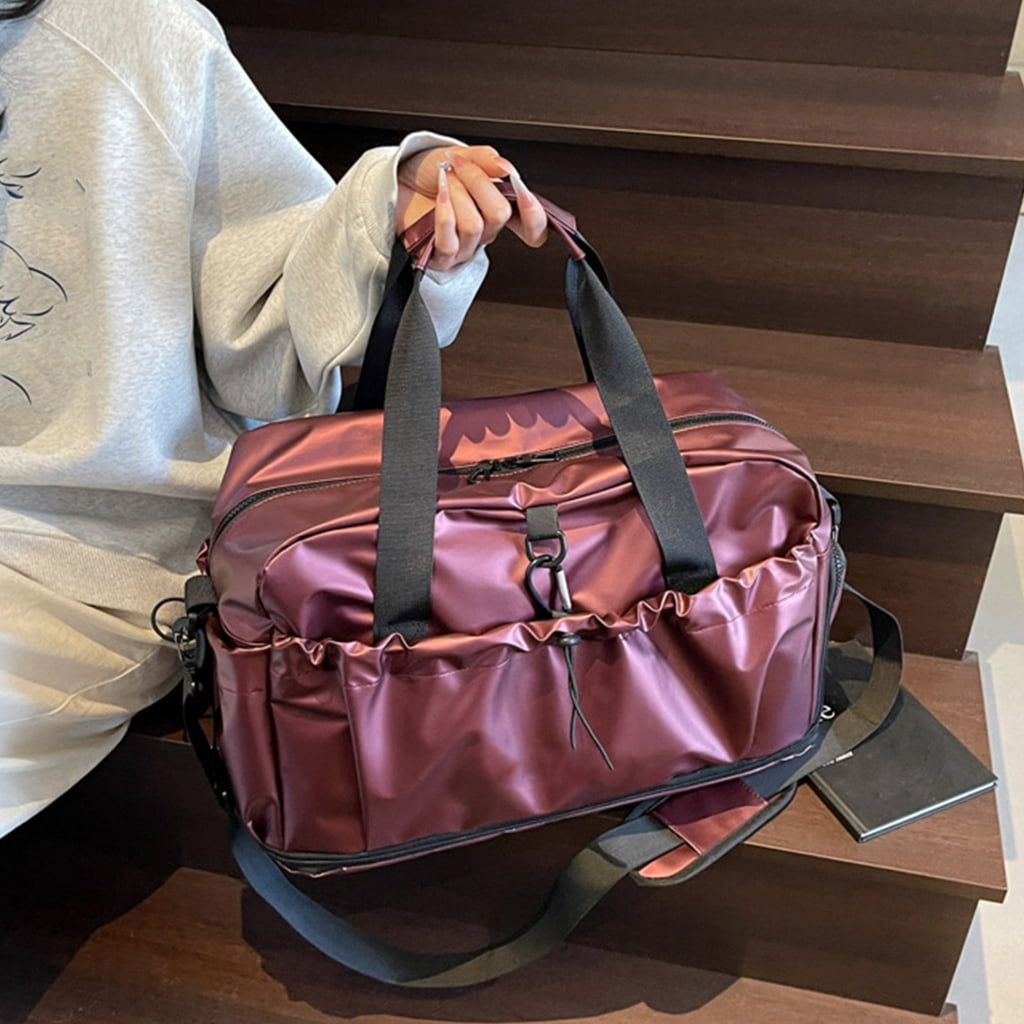 Functional Waterproof Travel Organizer With Wet Dry Pockets And Shoe Compartment