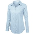 thumbnail image 2 of KOGMO Women's Basic Long Sleeve Button Down Shirts Office Work Blouse Regular Fit (S-3X), 2 of 8