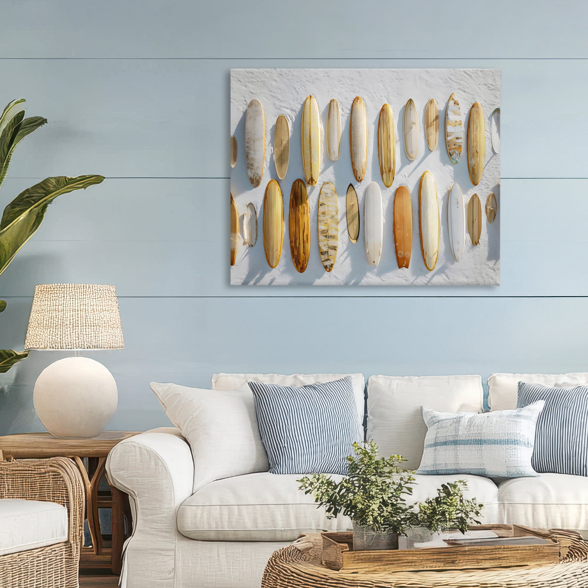 Stupell Industries Vintage Surfboard Collection Canvas Wall Art, design by Franklyn Gregory