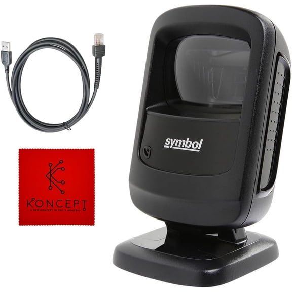 Restored DS9208 Zebra Symbol 1D/2D Hands-Free Barcode Scanner with USB Cable, Mobile and Paper Barcode Scanning, Retail and POS Scanner Fast & Accurate Scanning (Refurbished)