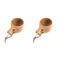 thumbnail image 3 of Naiovety Taza de café de portátil, tazas de leche de té de de goma, tazas para beber agua, vaso de jugo hecho a mano, taza de té de Nummer 2 2piezas Naiovety CBP076925, 3 of 6