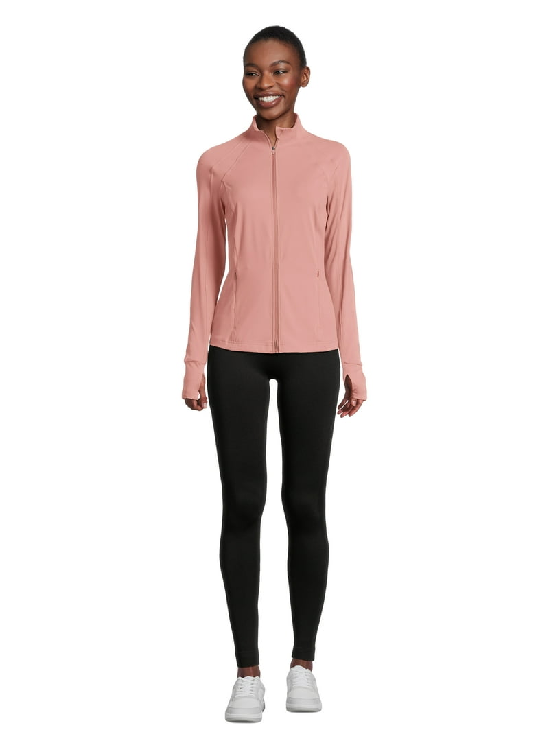 always ジャケット Avia Women's SoftSculpt Zip-Up Active Jacket, XS-4X, Moisture
