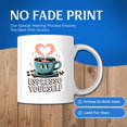 thumbnail image 5 of Bliss Monkey Co. Espresso Yourself Coffee Mug - Fun and Playful Coffee Mug - 11 Ounce Mug for Coffee Lovers - Premium Ceramic - Design Printed On Both Sides - BMCM04603, 5 of 6