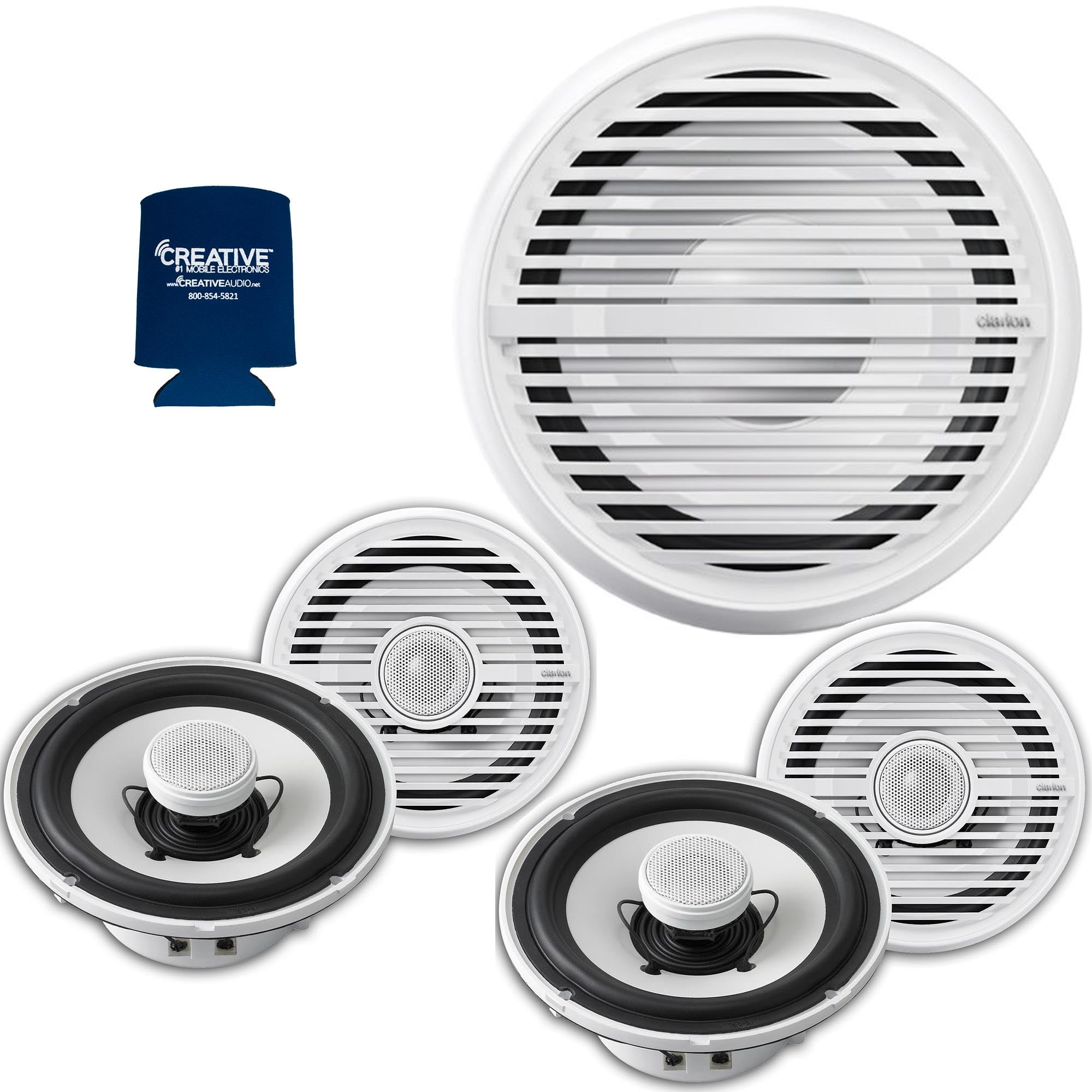 Clarion 7 inch marine speakers Clearance
