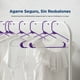 thumbnail image 3 of Ganchos de Plastico Premium SereneLife, Antideslizantes, Ahorradores de Espacio, Duraderos y Resistentes, para Camisas, Suéteres, Sudaderas, Abrigos, Pantalones y Vestidos, Violeta, Pack 30, 3 of 7