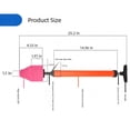 thumbnail image 2 of High Pressure Toilet Plunger Clog Remover Pipe Unclog Device, Air Pressure Piston Toilet Cleaner Unblock One Shot Pipe Power Pump Plunger Remover Tool for Bathroom (1 Pcs), 2 of 6
