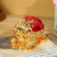 thumbnail image 2 of Toad Frog Animal Metal Cigarette Ashtray with Lid Decorative Windproof Smoking Ashtray (Red Gold) for Indoor and Outdoor Smokers Nice Gift for Men Wom, 2 of 3